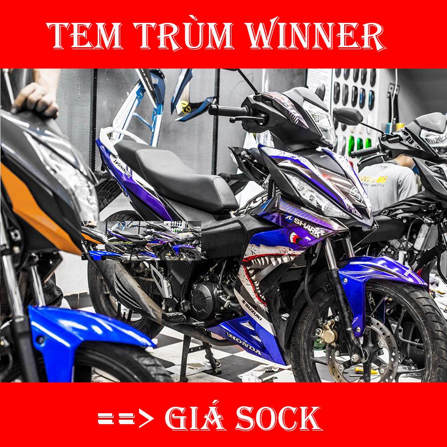 Tem Trùm Xe Winner Cá Mập