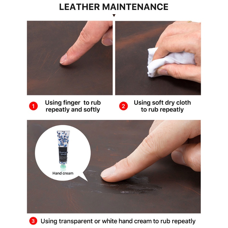 Túi Đựng Bút Bằng Da Bò Handmade Hình Vuông Có Khóa Kéo Phong Cách Vintage