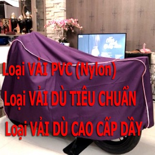 Áo bạt phủ trùm xe máy Full Size- Cán Pu không bong tróc