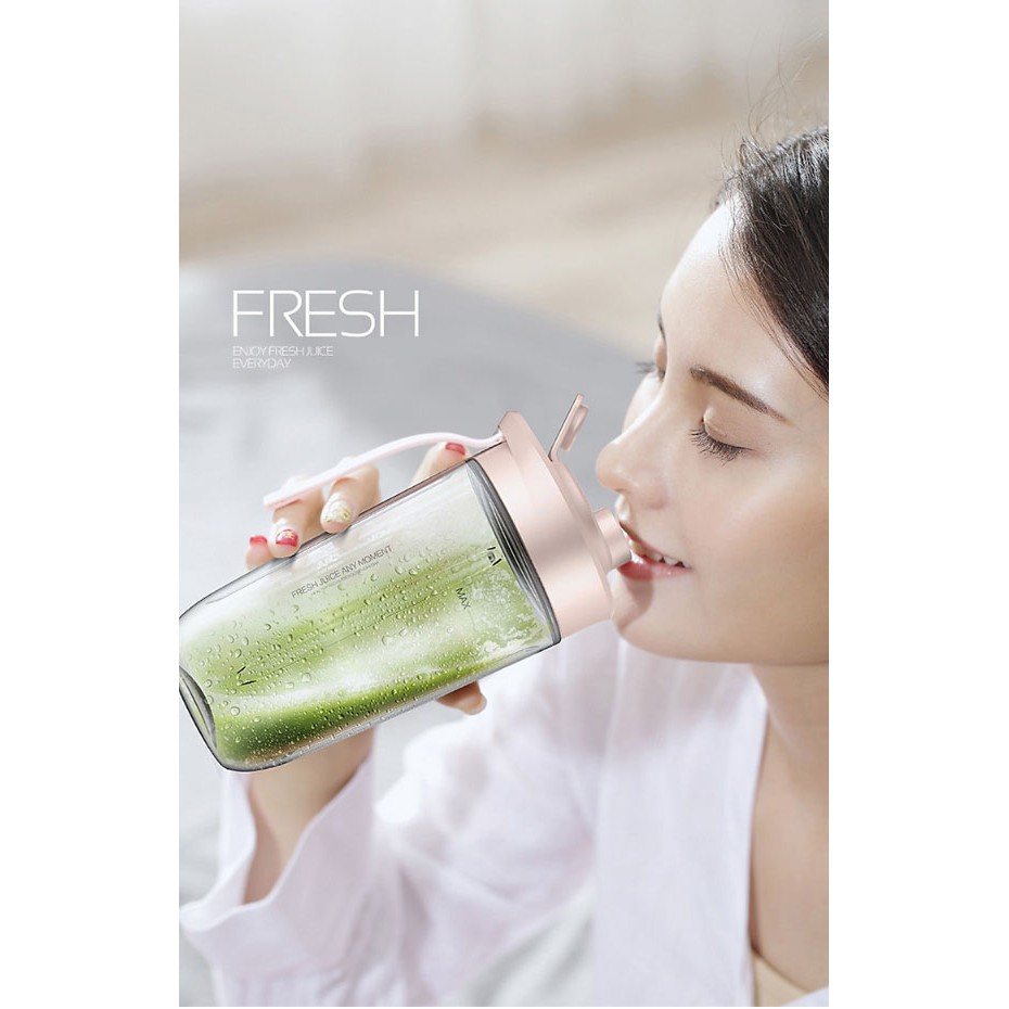 Máy xay sinh tố không dây mini Juice Blender Deerma DEM – NU05 - Hàng nhập khẩu