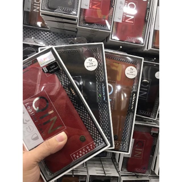 Bao da Nillkin Qin cho Galaxy Note 9 có ngăn để thẻ, Car Chính hãng