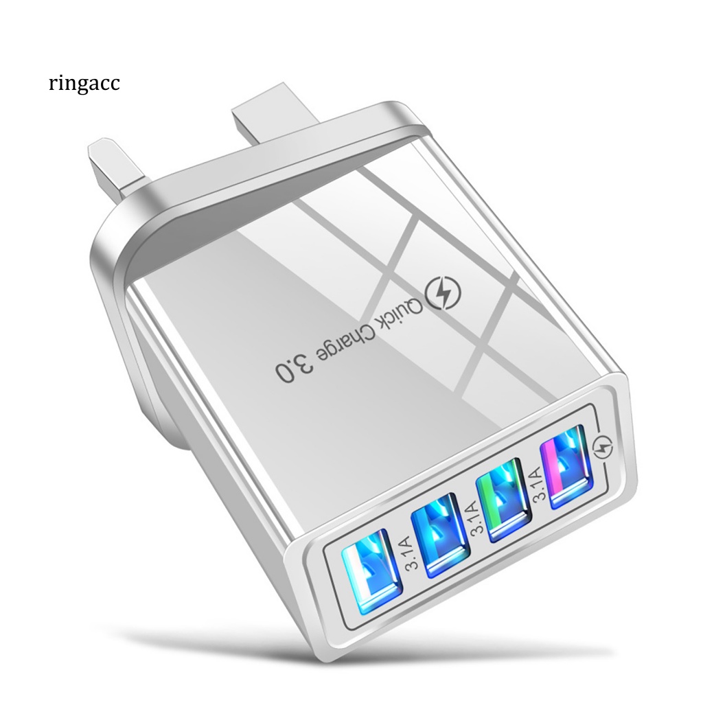 Đầu Sạc Ra 4 Cổng USB Tiện Dụng Chất Lượng Cao