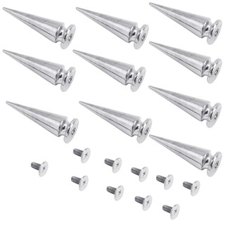 Bộ 10 Đinh Tán Màu Bạc Cho Giày/Túi Xách/Quần Áo DIY Mới