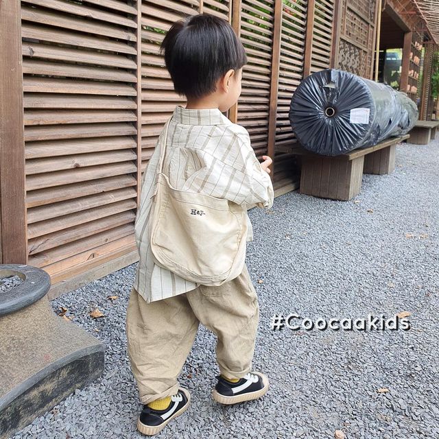 Túi vải Hàn Quốc chữ HEY siêu cute dành cho bé gái bé trai