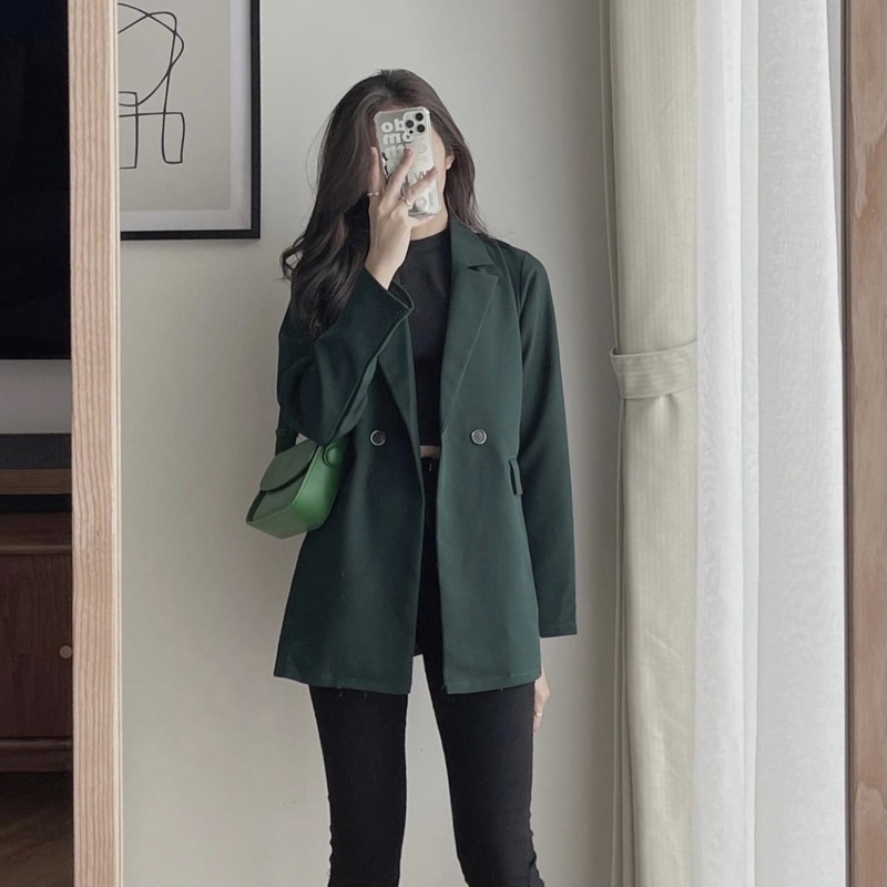 Áo blazer,blazer nữ chất đẹp hàng 2 lớp 3 màu TRENDY đứng form tôn dáng | BigBuy360 - bigbuy360.vn