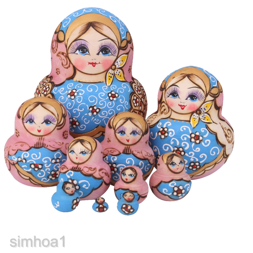 Bộ 10 Búp Bê Nga Matryoshka 15cm