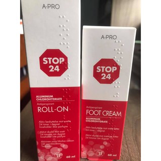 Lăn nách và chân ngăn ra mồ hôi và khử mùi  Roll-on Stop 24 Nauy