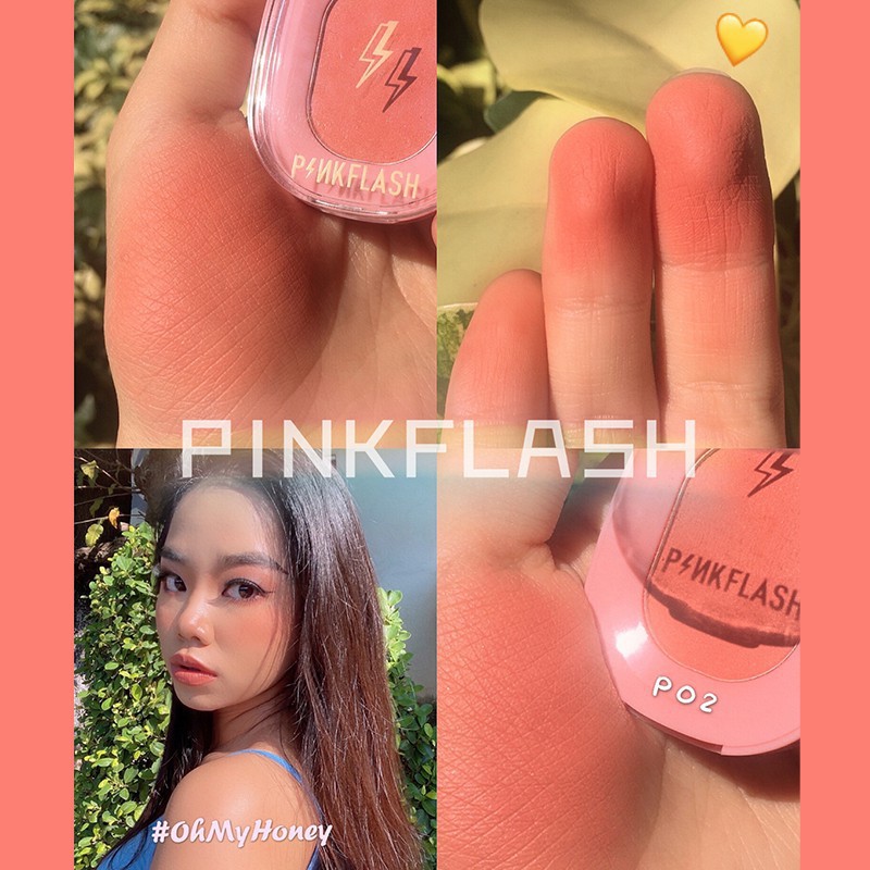 Phấn má hồng PINKFLASH trang điểm tự nhiên Phấn má natural face blush