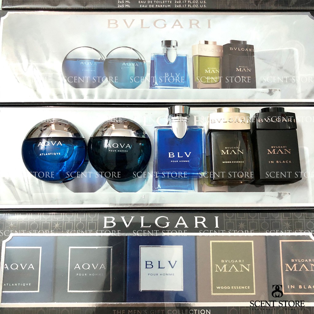 Scentstorevn - Mini chính hãng nước hoa BVLGari Aqva pour homme, Aqva Atlantiqve, Man in Black [5ml]