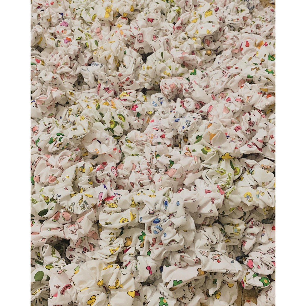 Cột Tóc Vải Scrunchies - Dây Buộc Tóc Scrunchies