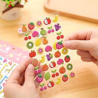 Set 10 bộ Sticker dán nổi 3D [nhiều mẫu]