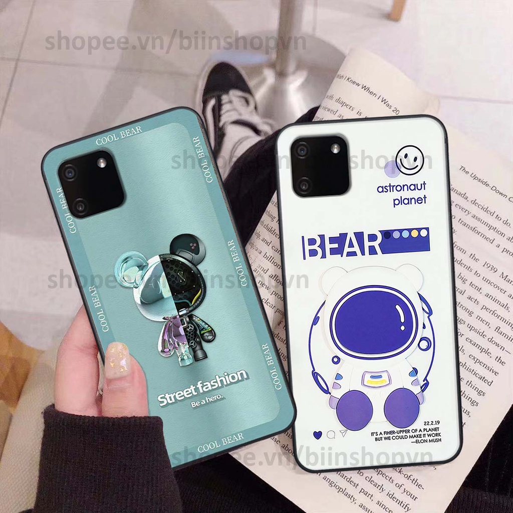 Ốp Realme C11 hình gấu bear brick đẹp độc lạ, thời trang, cá tính