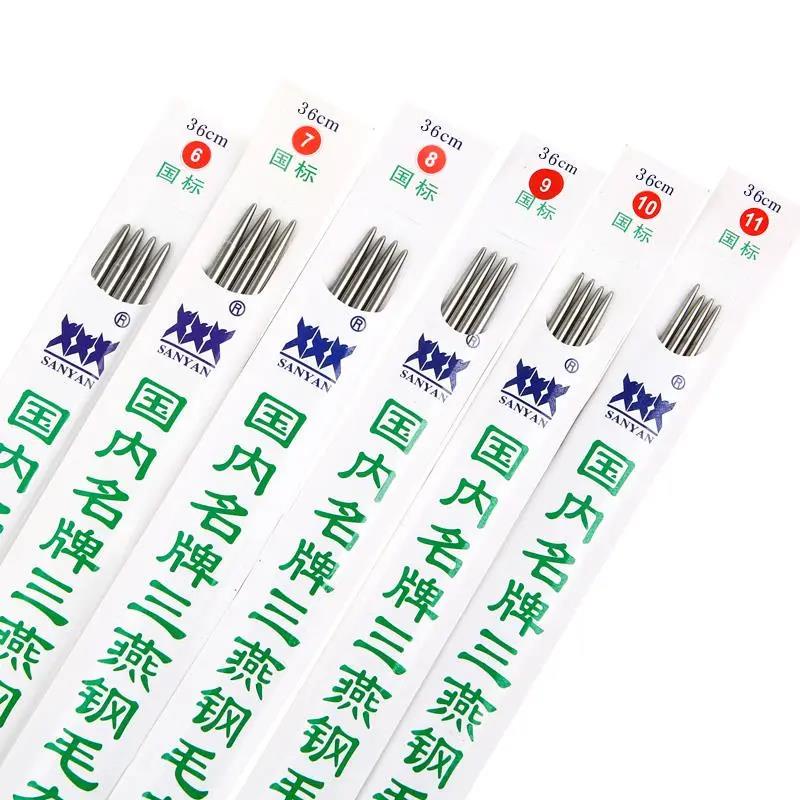 Set 4 kim đan len bằng thép không gỉ 36cm/25cm