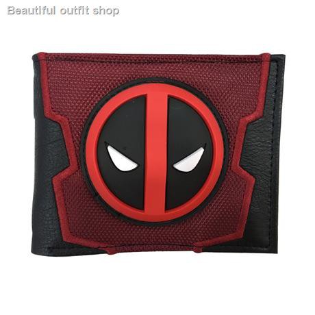 Ví ngắn unisex hình Deadpool phong cách truyện tranh DC