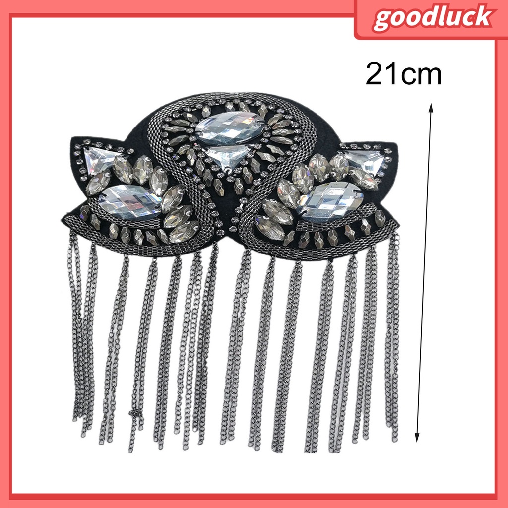 Goodluck| Trâm Cài Áo Đính Đá Phối Tua Rua Thời Trang Cho Nữ