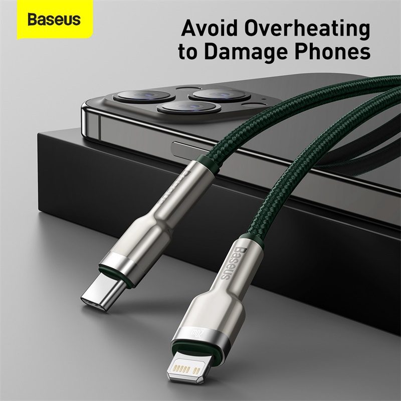 Dây sạc 20w Baseus cafule series metal data cable sạc cho iphone