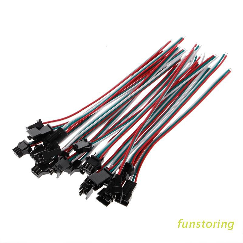 Set 10 cặp dây cáp nối 3 pin JST SM cho dải đèn led WS2812B WS2812 WS2811