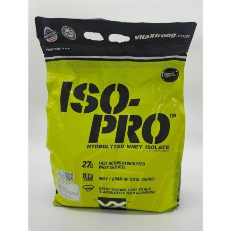 VITAXTRONG ISO PRO WHEY TĂNG CƠ HYDROLYZED TINH KHIẾT 8LBS
