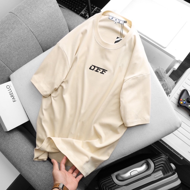 ÁO PHÔNG THƯƠNG HIỆU OFF VẢI DƯ HÃNG PHOM UNISEX DÀNH CHO CẢ NAM VÀ NỮ LOGO THÊU