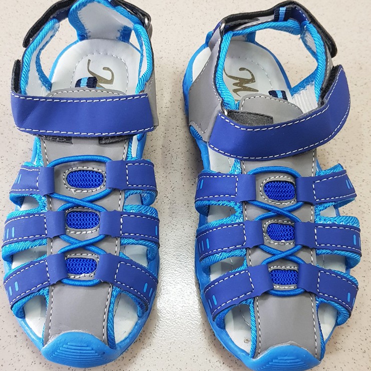 Sandal rọ bé trai màu xanh thể thao mạnh mẽ