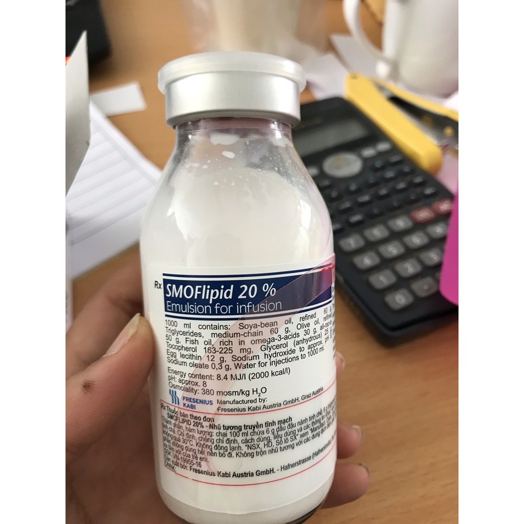 Nhủ dịch lipid 20% 100ml