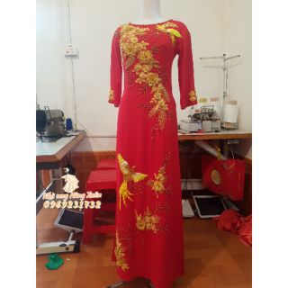Áo dài mẹ cô dâu sang trọng -may đo chuẩn đẹp