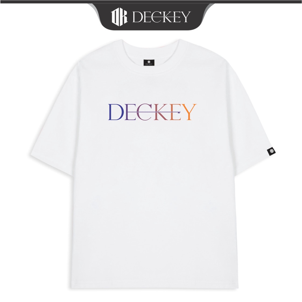 Áo Thun Cotton Unisex Nam Nữ Form Rộng Local Brand DECKEY BASIC GRADIENT