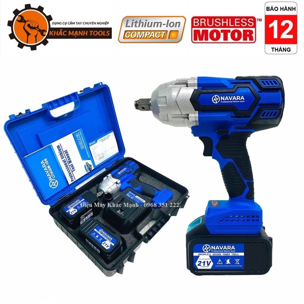 Máy Siết Bulong NAVARA 6003, Tặng Kèm Phụ Kiện, Bảo Hành Chính Hãng 12 Tháng