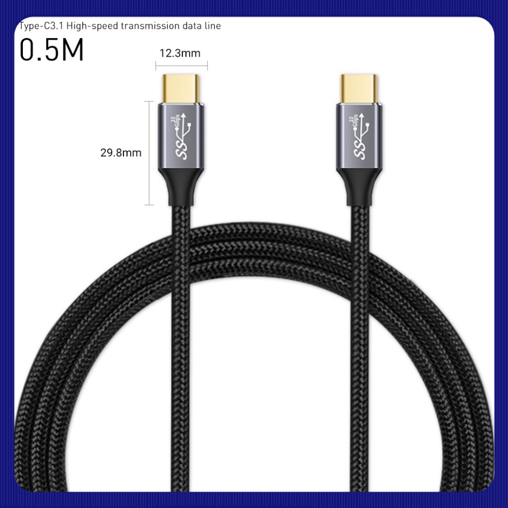 Cáp sạc nhanh LT-MY 5A USB 3.1 Gen2 10Gbps USB C sang USB C 100W 4K cho MacBook/SAMSUNG