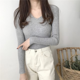 Áo Len Lông Cừu Cổ Tim Mềm Mại