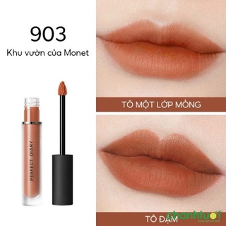 Son kem Perfect Diary màu nâu cam đất 903