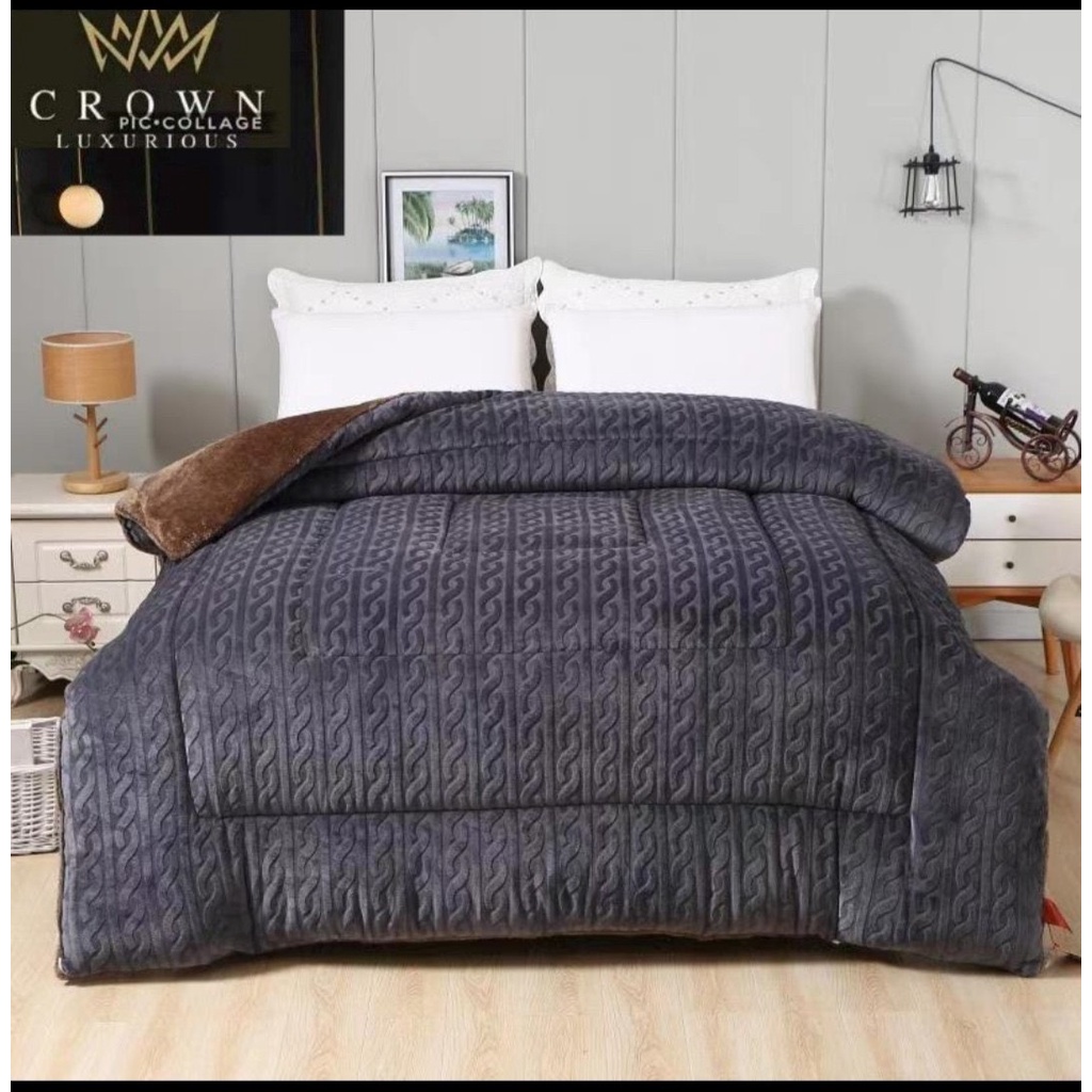 CHĂN LÔNG CỪU CROWN MẪU MỚI NHẤT 2021- nhập khẩu chính hãng
