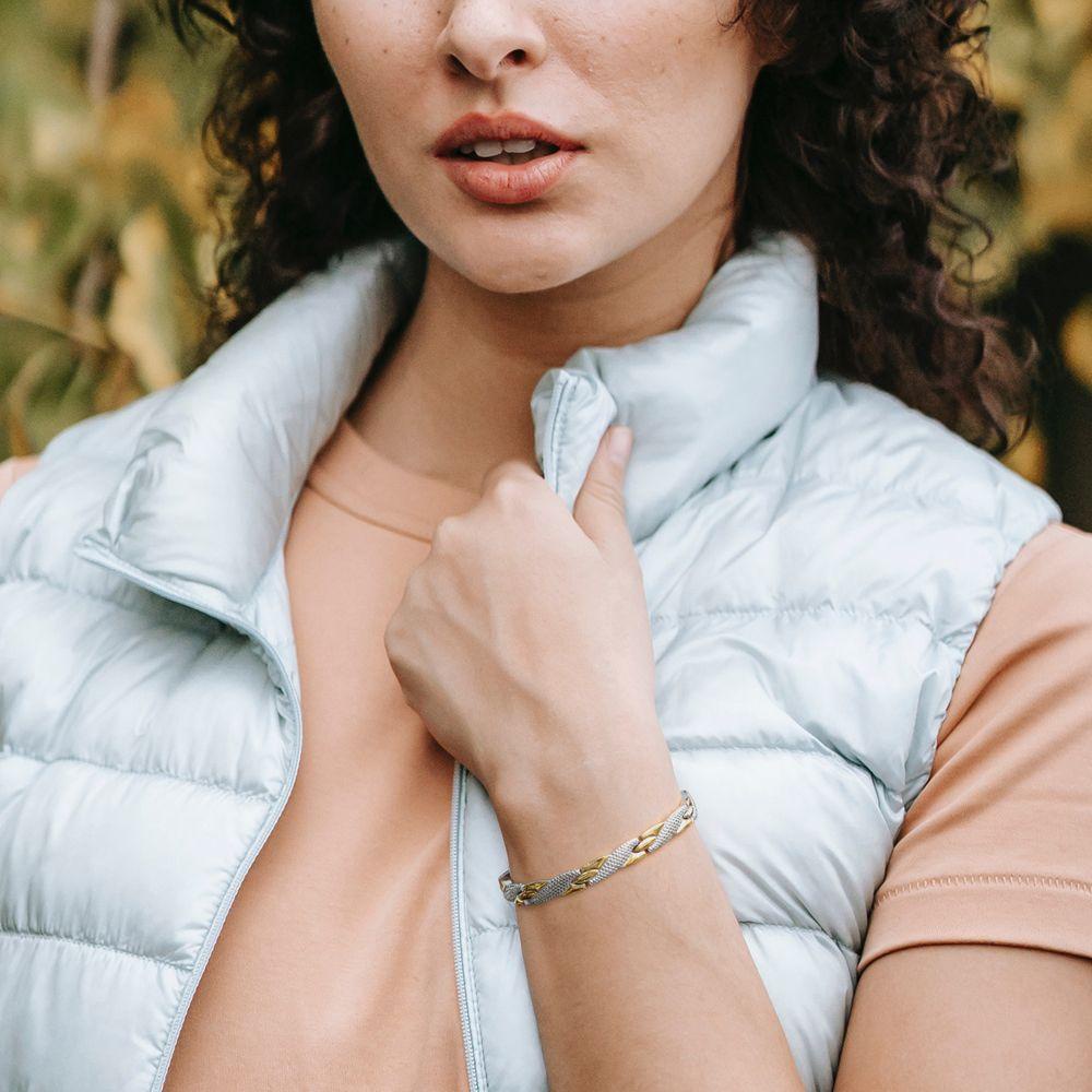 Vòng Tay Dây Xoắn Giảm Cân Phong Cách Hàn Quốc Cổ Điển Cho Nam