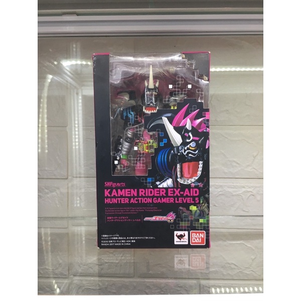MÔ HÌNH CHÍNH HÃNG SHF KAMEN RIDER EX-AID HUNTER ACTION GAMER LV 5 LIKE NEW
