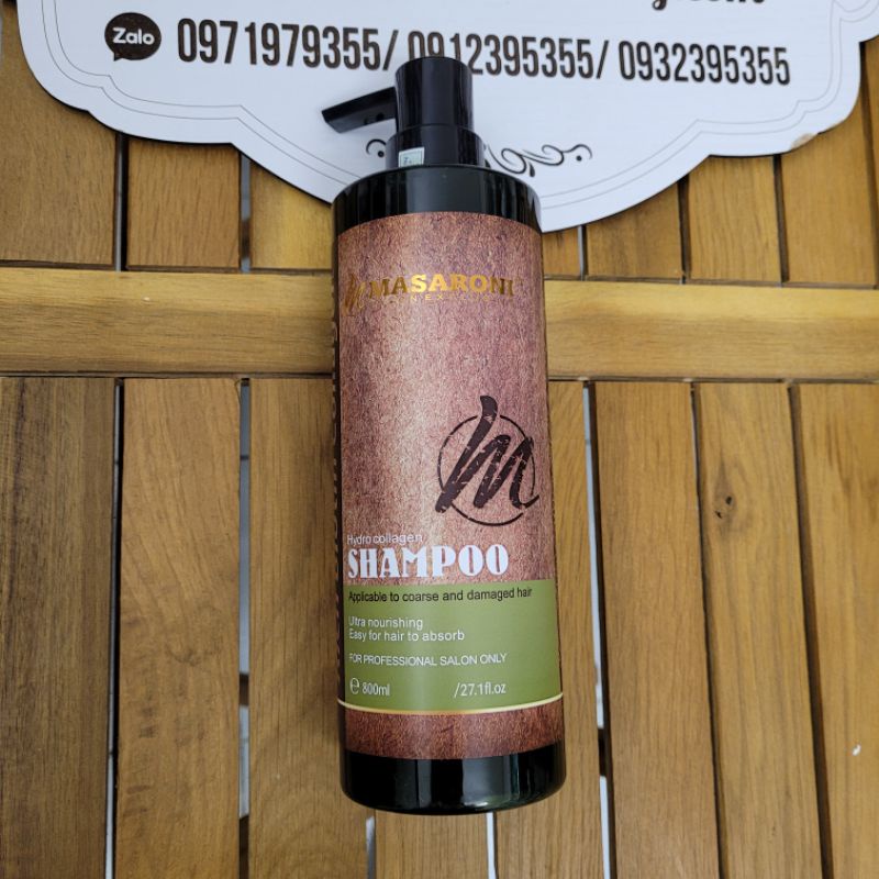 DẦU GỘI XẢ MASARONI COLLAGEN 800ML