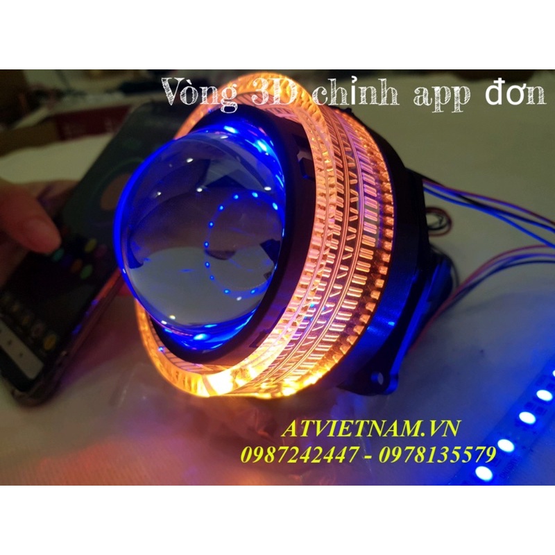 Bộ vòng 3D tích hợp mắt quỷ chỉnh app đổi màu