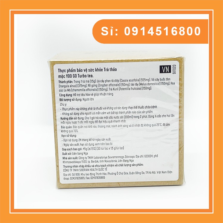 Trà Yoo go Turbo Tea Body T Siberian Health mẫu mới - Trà Thảo Mộc Giảm Cân, Giảm Mỡ Nội Tạng Giữ Dáng Từ Nga | BigBuy360 - bigbuy360.vn