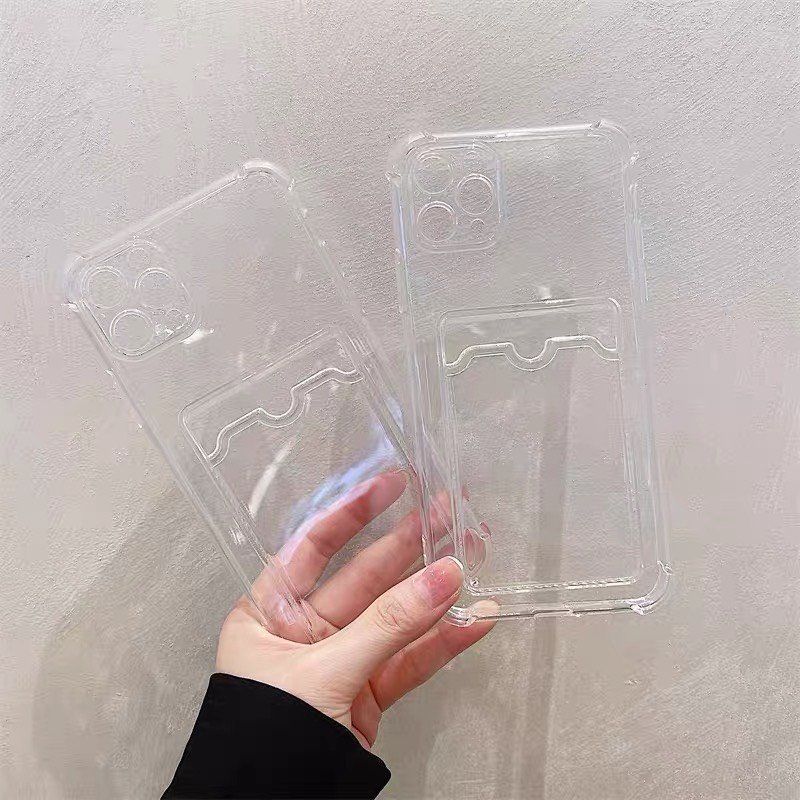 Ốp Lưng Ví Trong Suốt Chống Sốc Có Ngăn Đựng Ảnh, Thẻ  - ND653