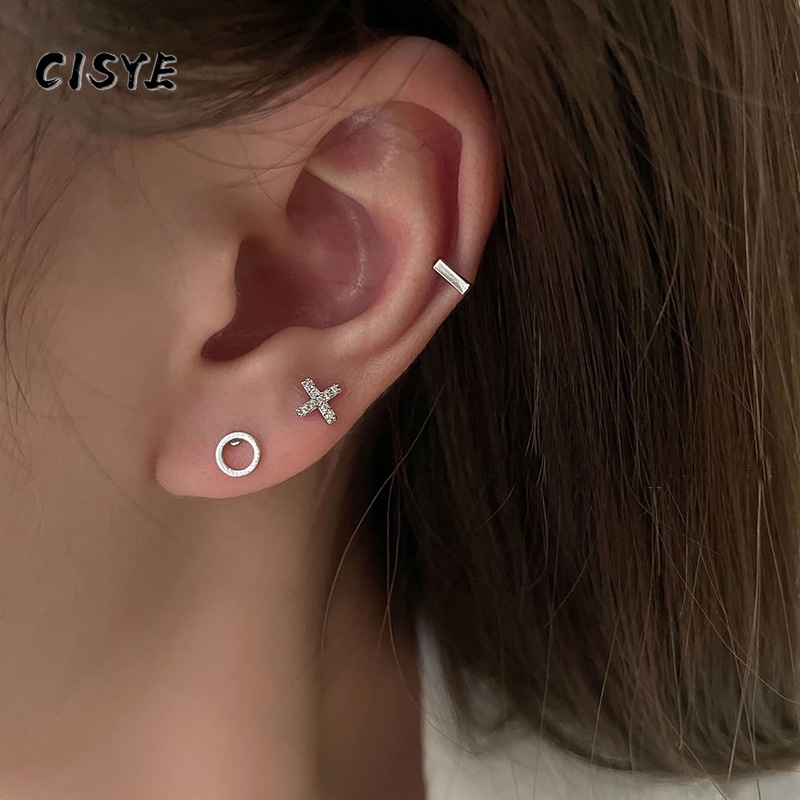 Set 6 khuyên tai nữ thời trang đơn giản
