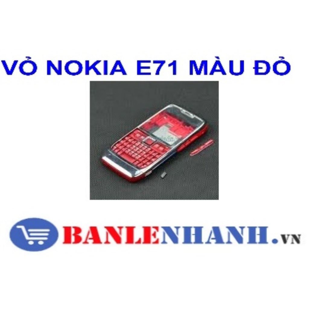 VỎ NOKIA E71 MÀU ĐỎ