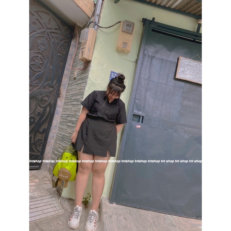 CHÂN VÁY CHỮ A XẺ TÀ BIGSIZE 60-90KG ẢNH THẬT 100% | BigBuy360 - bigbuy360.vn