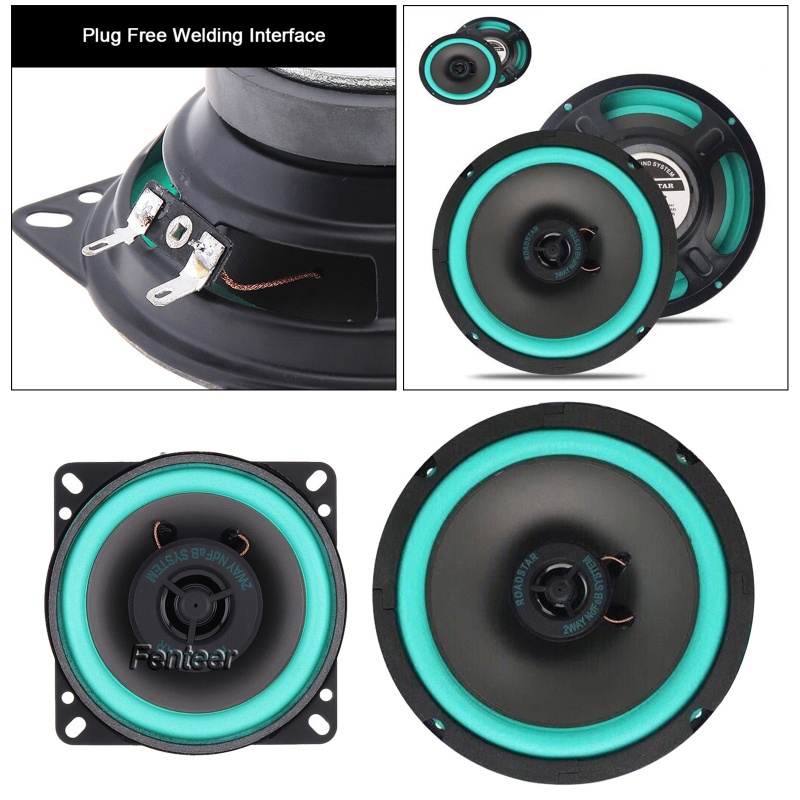 Set 2 Loa Âm Thanh 2 Chiều Bằng Polypropylene Hình Nón VO-402 4 inch 100W