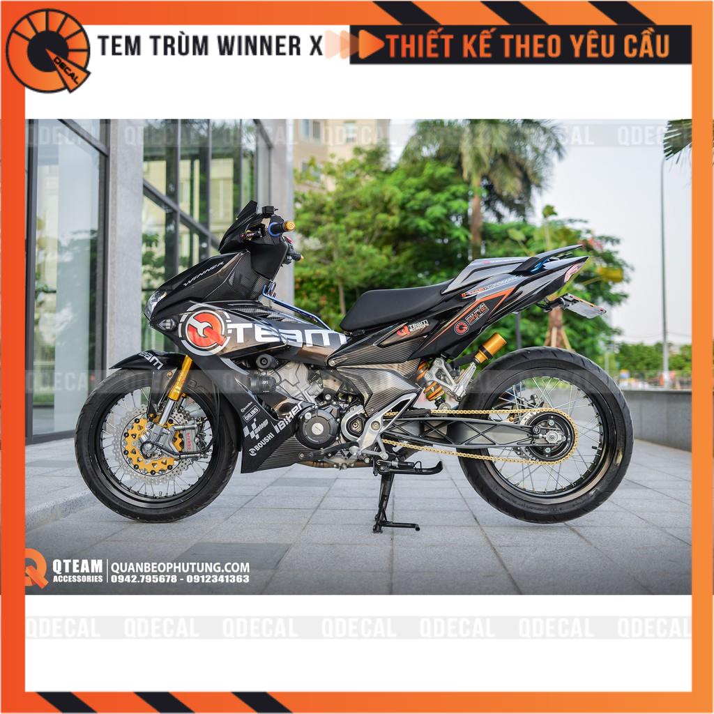 Tem trùm Winner X độc quyền QTeam cực hot decal 3 lớp thiết kế theo yêu cầu