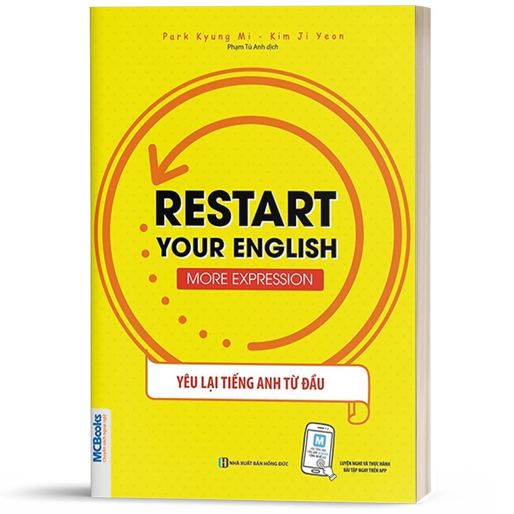 Sách - Yêu Lại Tiếng Anh Từ Đầu - Restart Your English - More Expression Tặng Kèm Bookmark