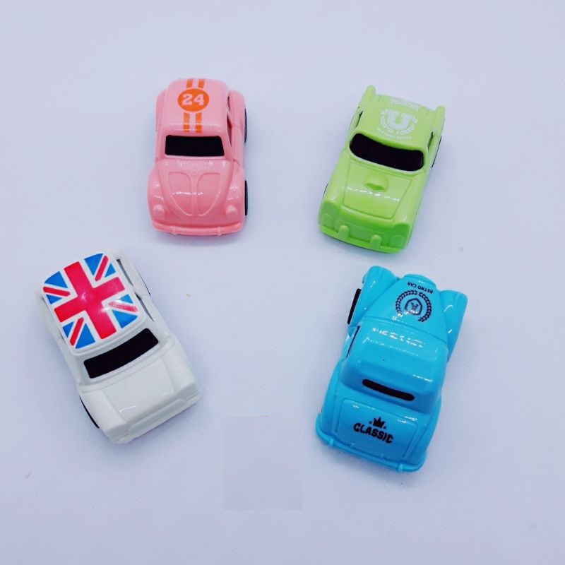 Bộ 4 ô tô trang trí bánh kem,đồ chơi cho be