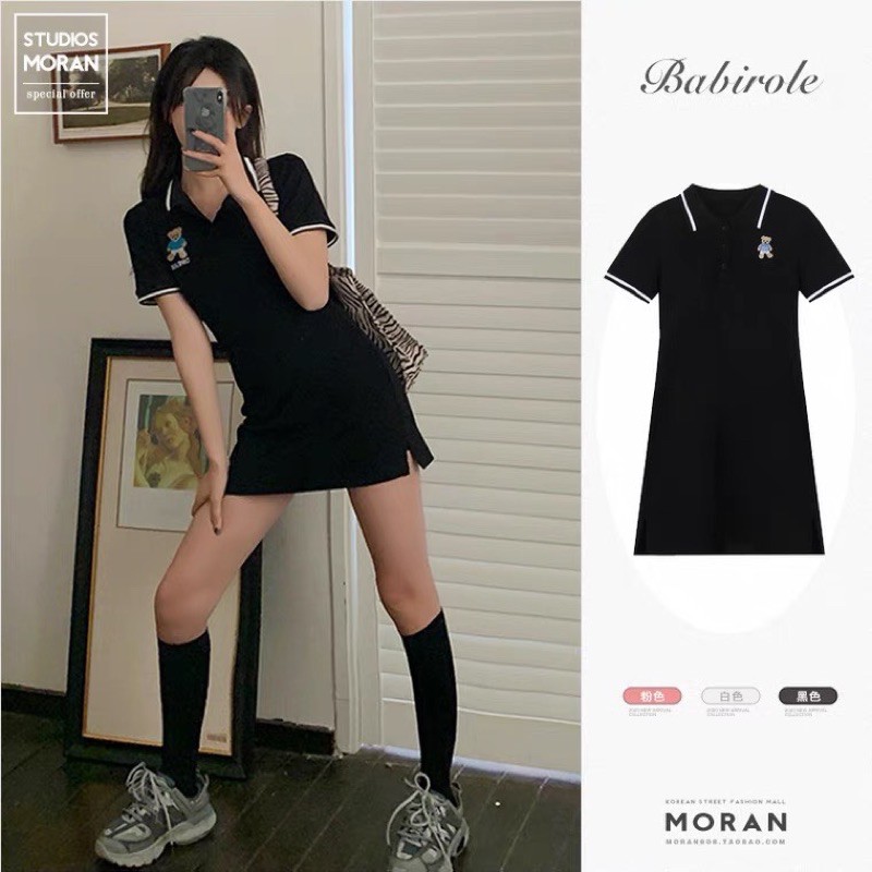 VÁY POLO XOÈ THÊU GẤU | BigBuy360 - bigbuy360.vn