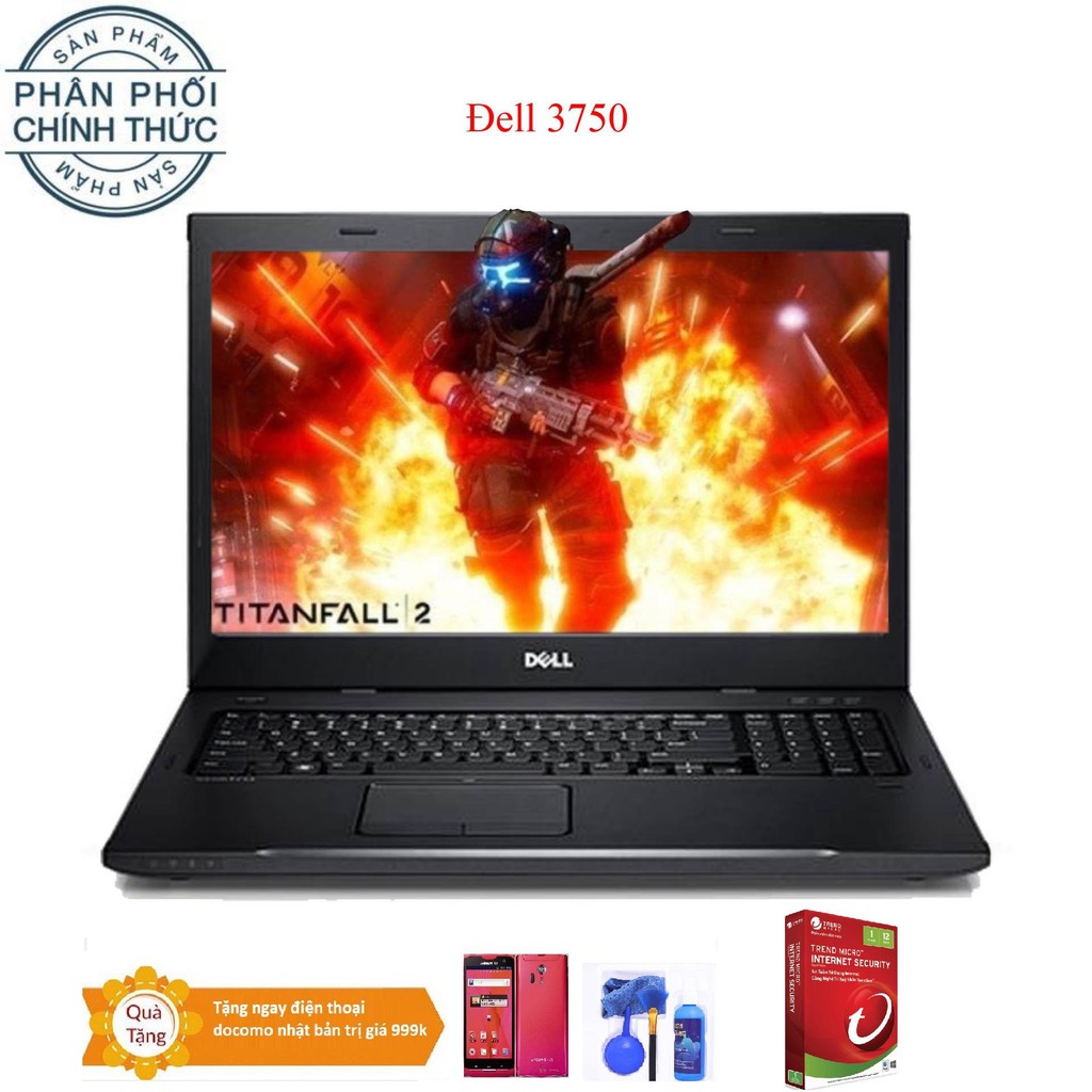 laptop Dell 3750 Intel i5 8GB SSD128G Hàng nhập Khẩu giá ơi là ơi