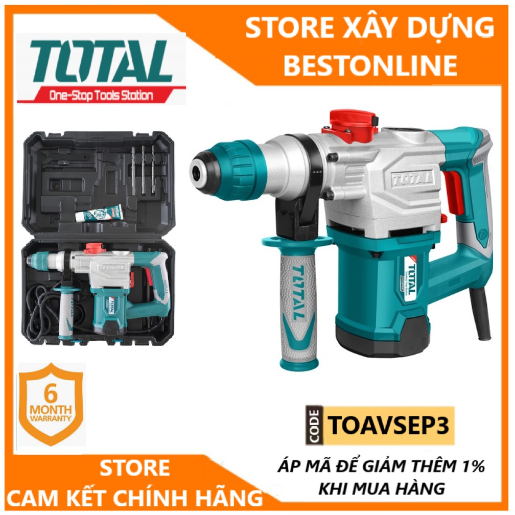 Máy khoan đục bê tông 1050W chính hãng  TOTAL TH110286 28mm