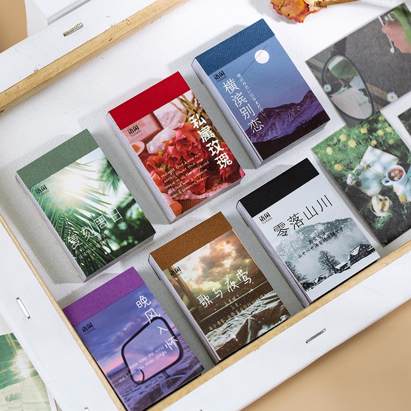 Set 50 miếng dán trang trí sổ tay DIY