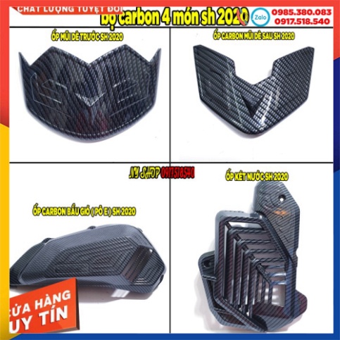 ỐP SƠN CARBON SH 2020 11 MÓN ( LƯU Ý GIÁ LẺ TỪNG MÓN)